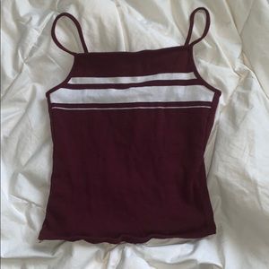 burgundy garage tank top